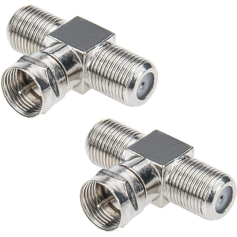 Heldig 2-Pack Coaxial Cable Splitter, 3-Way F Type RG6 for