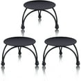 thumbnail image 1 of Heldig Decorative Iron Pillar Candle Holders, Set of 3, 1 of 9
