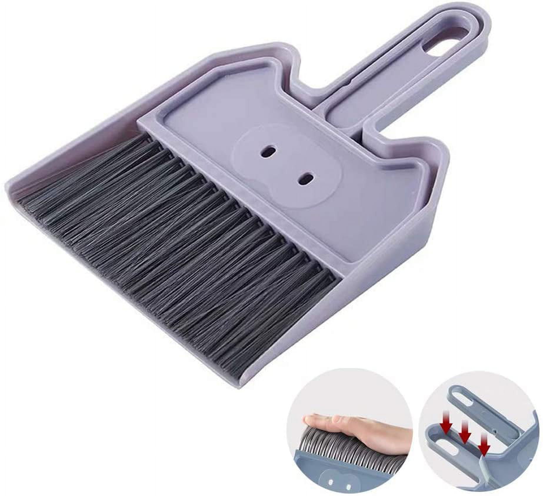 Mini Dustpan and Brush Set Portable Table Top Cleaning Brush and Dustpan  Set Dining Table Crumb Sweeper with Soft Bristles - AliExpress