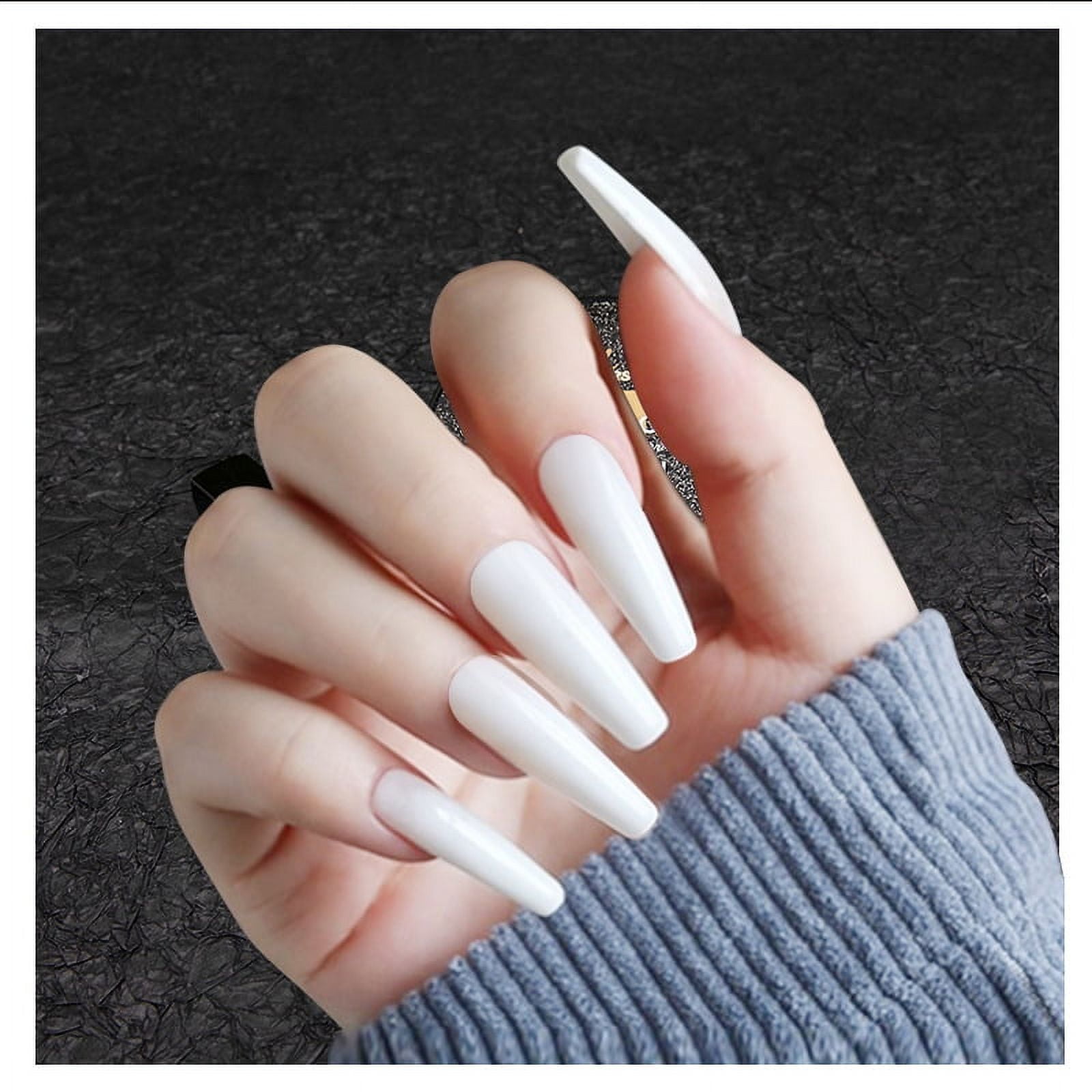 Buy Ciao Bella Artificial Long Nails - Outstanding, Press On Nails For Girl  And Women | Set of 24 Pcs False Nails Extensions Set Press On Nails Fake  Nails Stick On Nails