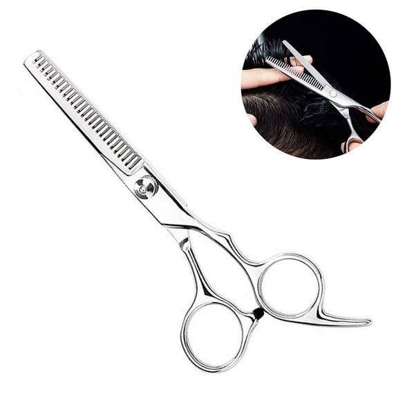 Heldig Hair Thinning Shears Professional Teeth Scissors with Adjustable Screw Barber Scissor for Texturizing Styling - Stainless Steel
