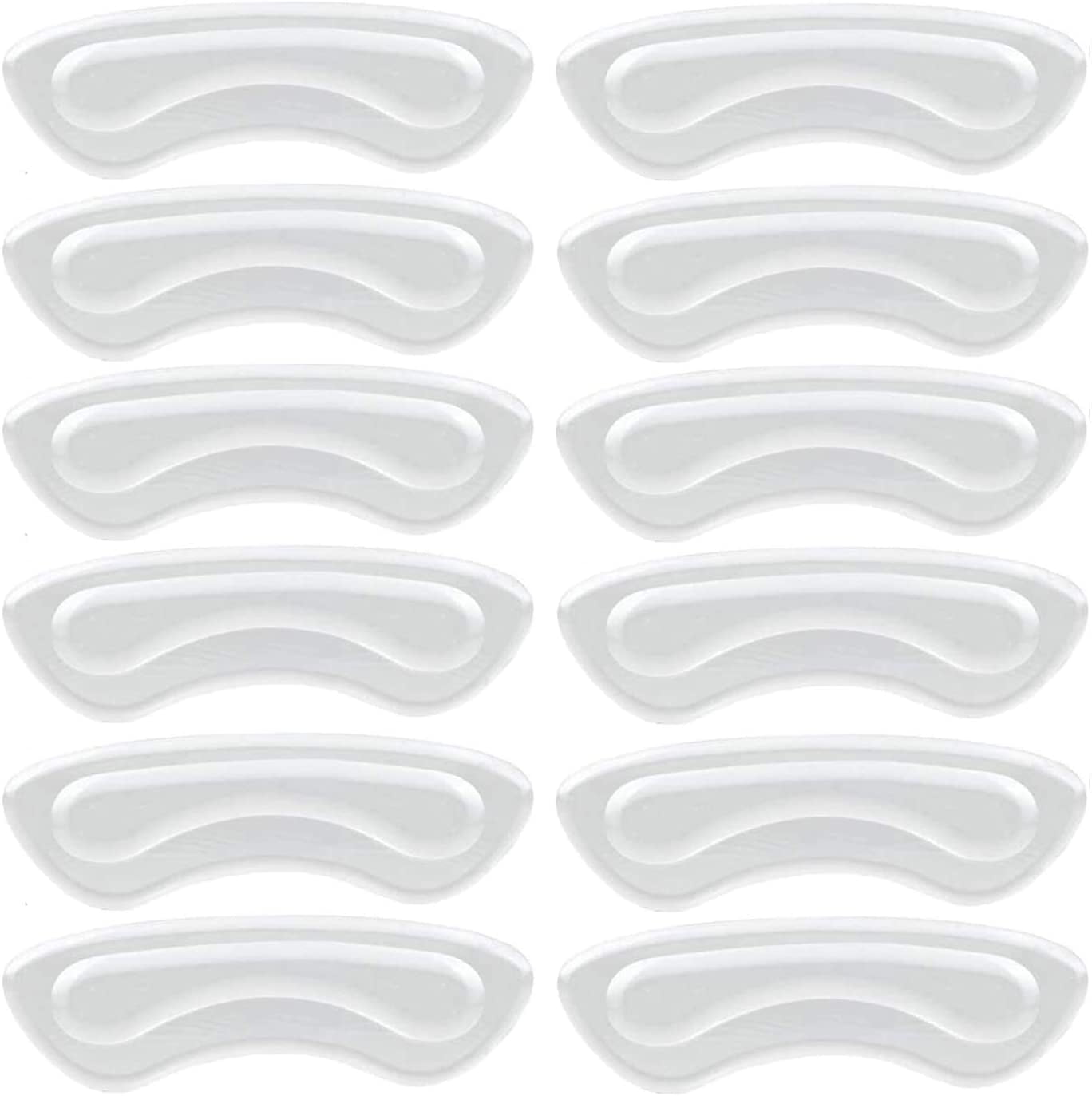 Heldig Heel Grips, Shoe Heel Inserts for Loose Shoes, Clear Heel