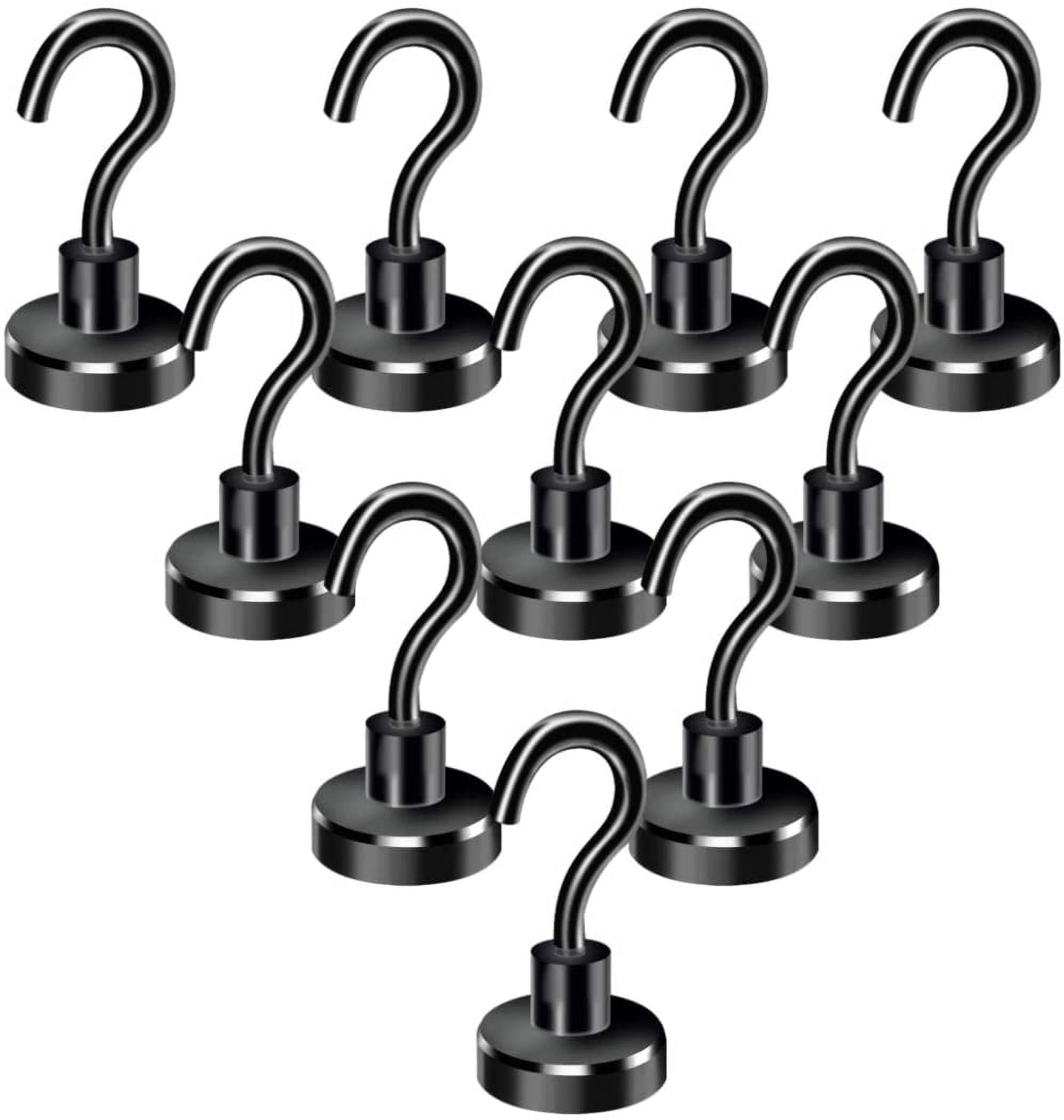 Heldig Hooks, Heavy Duty Hooks Black Strong for Fridge Hanging Grill
