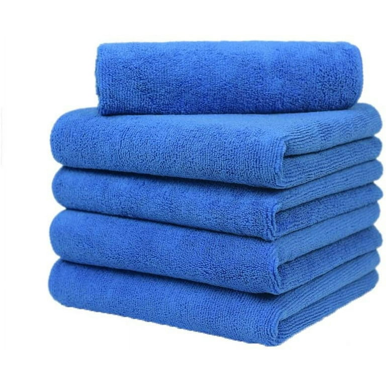 Heldig Microfiber Towels for Cars - 30*30cm Lint Free Car Microfiber Towel  - 5 Pack Microfiber Detailing Towels