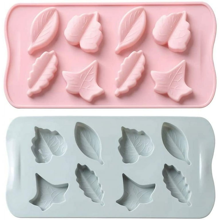 Heldig MoldFun 2-Pack Leaf Silicone Molds Set for Making Small Soap  Chocolate Candy Gummy Baking Cake Jello Jelly Wax Crayon Melt Ice Cube  TrayB 