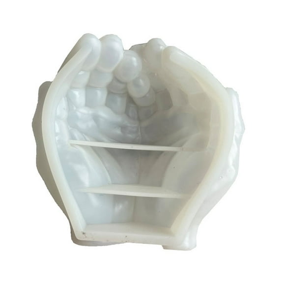 Heldig Molds Silicone, Hands Shaped Epoxy Resin Mold for Moon Lamp Stand, Jewelry Holder, Decor Crafts, De-Molded Easy, Thicker MoldB