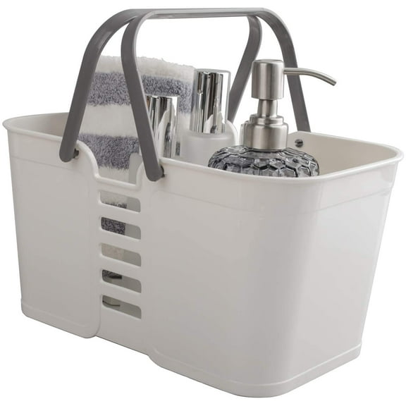 Heldig Plastic Storage Baskets with Handles, Storage Bin Shower Caddy Organizer for Bathroom and kitchen