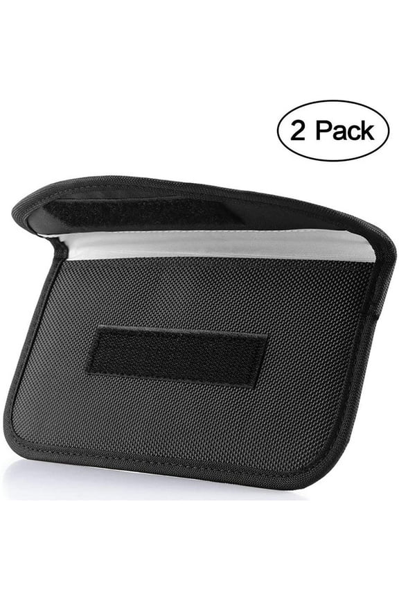 Heldig Signal Blocking Bag, [2 Pack] GPS RFID Faraday Bag Shield Cage Pouch Wallet Phone Case for Cell Phone Privacy Protection and Car Key FOB, Anti-Tracking Anti-Spying