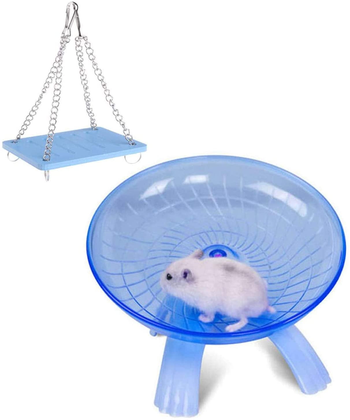 Hamiledyi Portable Hamster Cage 2 Layers Dwarf Hamster Habitat Small Animal  Travel Cage with Exercise Wheel Hamster Enclosure Mouse Cage for Hamsters