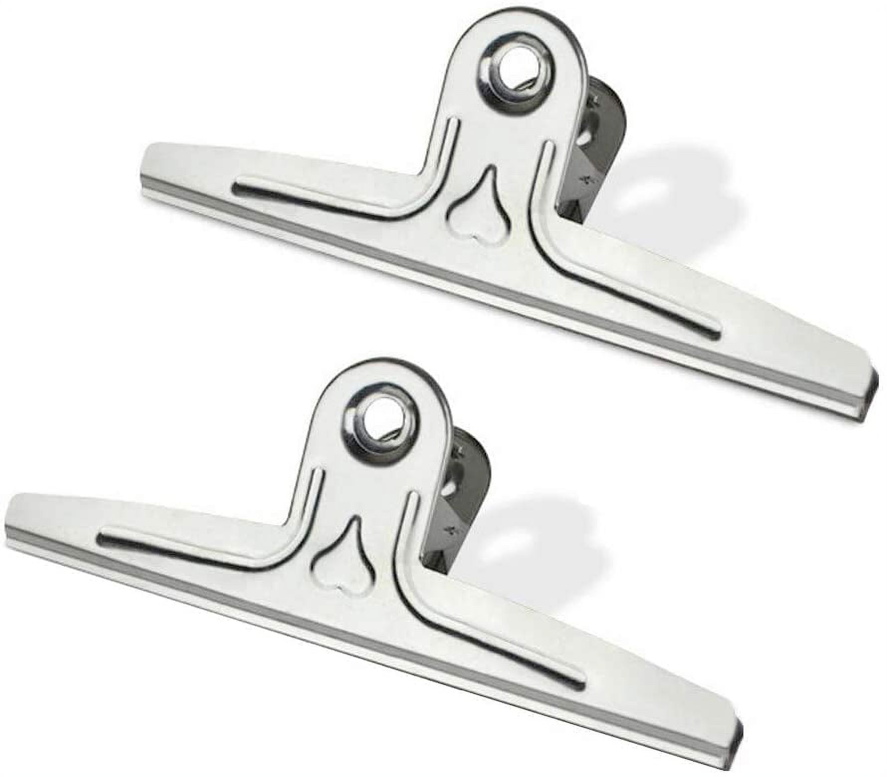 [15-PCS] Silver Large Binder Clips, Jumbo Metal Clamp 2 / 50 mm (Silver,  15-PCS)