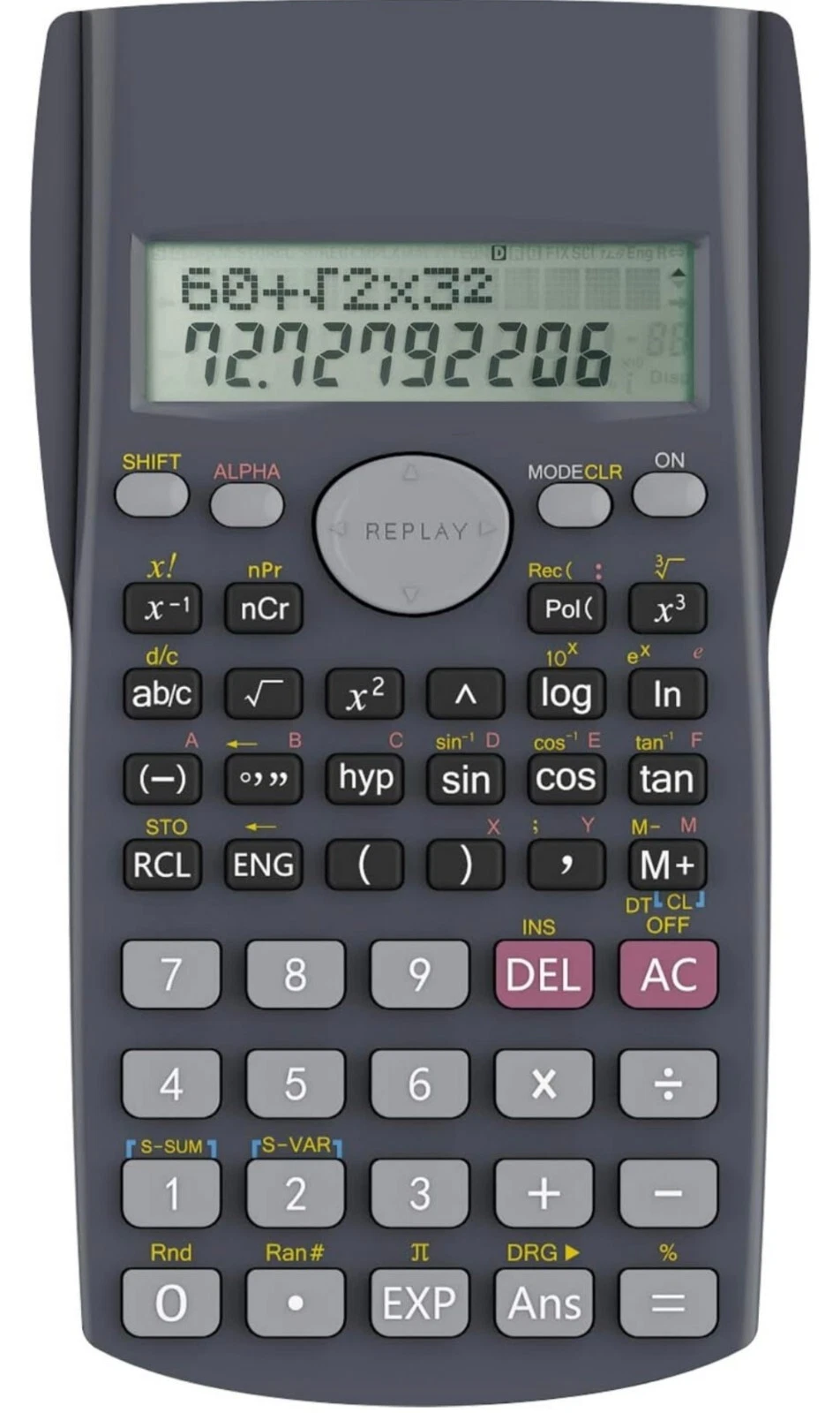 Helect 2-Line Engineering Scientific Calculator, Suitable For School & Business