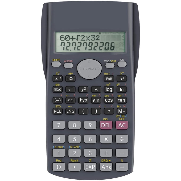 Helect 2-Line Engineering Scientific Calculator, Suitable for School and  Business, Black - Walmart.com