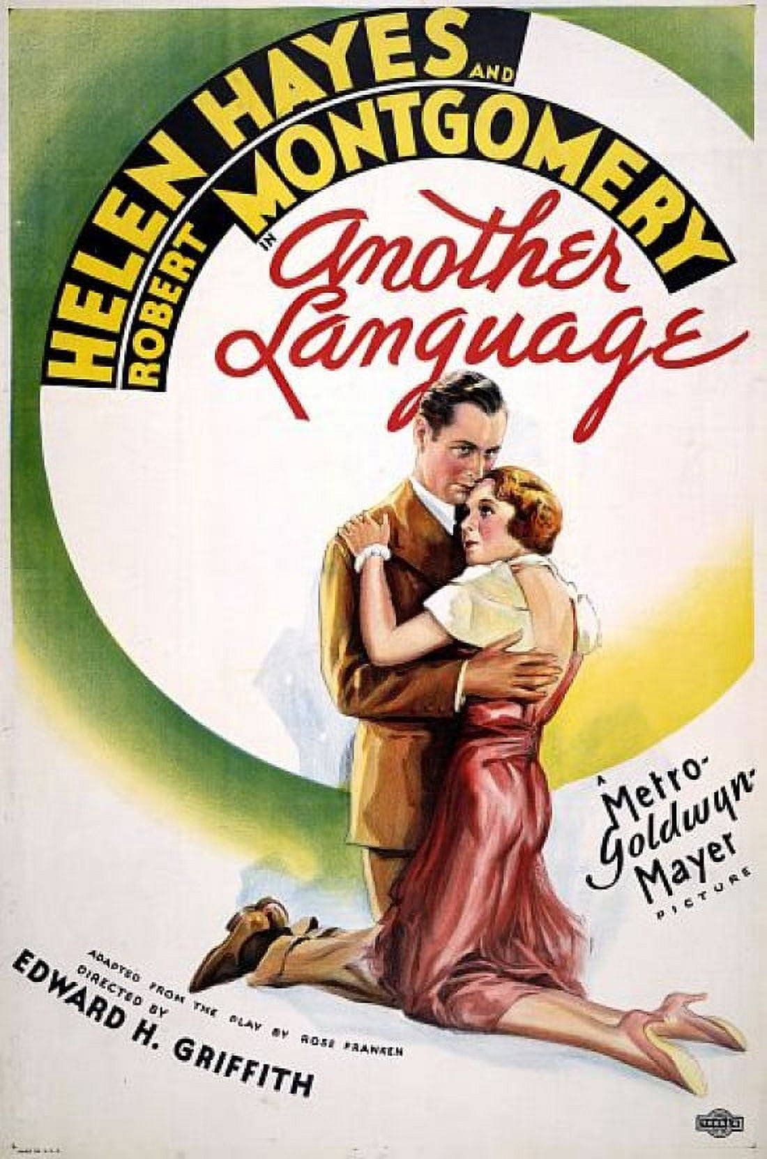 Helen Hayes Robert Montgomery Movie 1933 Canvas Art - (18 x 24)