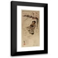 thumbnail image 1 of Helen Hyde 10x18 Black Modern Framed Museum Art Print Titled - Cherry Snow (1906), 1 of 5