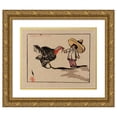 thumbnail image 1 of Helen Hyde 17x15 Gold Ornate Wood Frame and Double Matted Museum Art Print Titled - A Common Scold (1912), 1 of 4