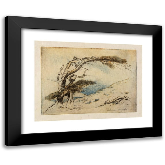 Helen Hyde 18x14 Black Modern Framed Museum Art Print Titled - Survival of the Fittest (1916)
