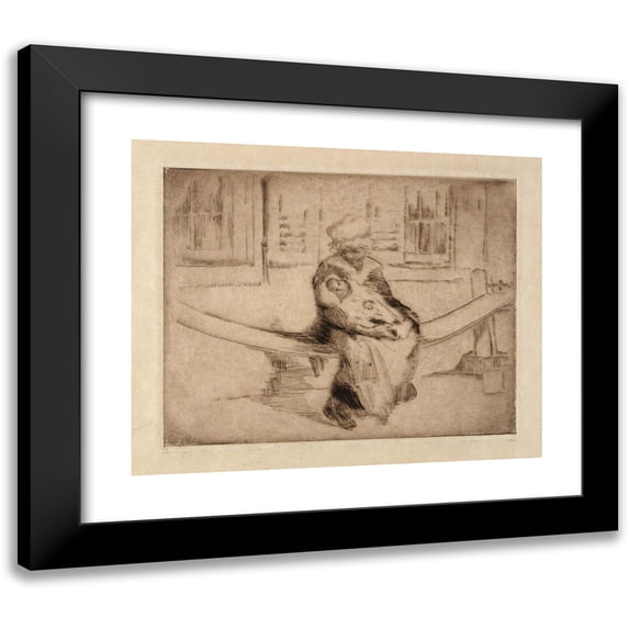 Helen Hyde 18x15 Black Modern Framed Museum Art Print Titled - Friday's Child (1918)
