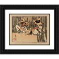 thumbnail image 1 of Helen Hyde 24x19 Black Ornate Framed Double Matted Museum Art Print Titled: The Unwilling Dancers (1912), 1 of 5