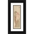 thumbnail image 1 of Helen Hyde 7x14 Black Ornate Wood Framed Double Matted Museum Art Print Titled: A Japanese Madonna (1900), 1 of 5