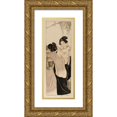 thumbnail image 1 of Helen Hyde 9x18 Gold Ornate Wood Frame and Double Matted Museum Art Print Titled - A Monarch of Japan (1901), 1 of 4