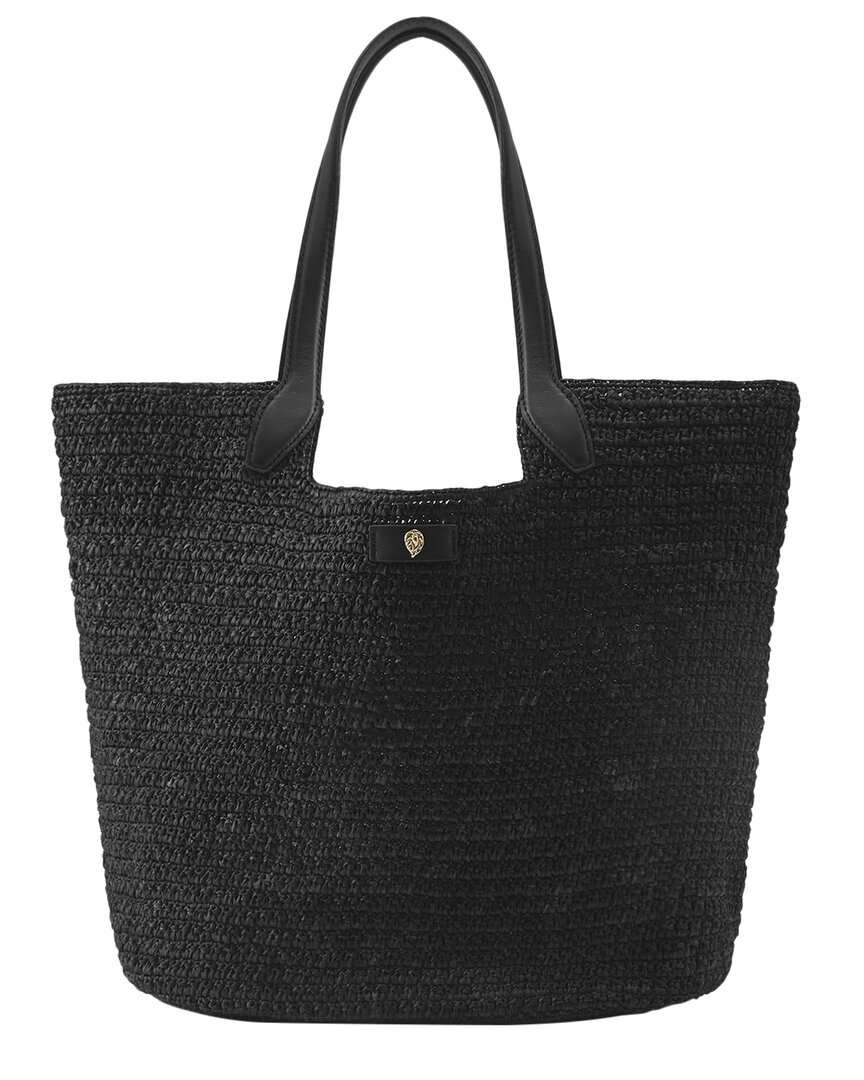 Helen Kaminski Raffia & Leather Bag