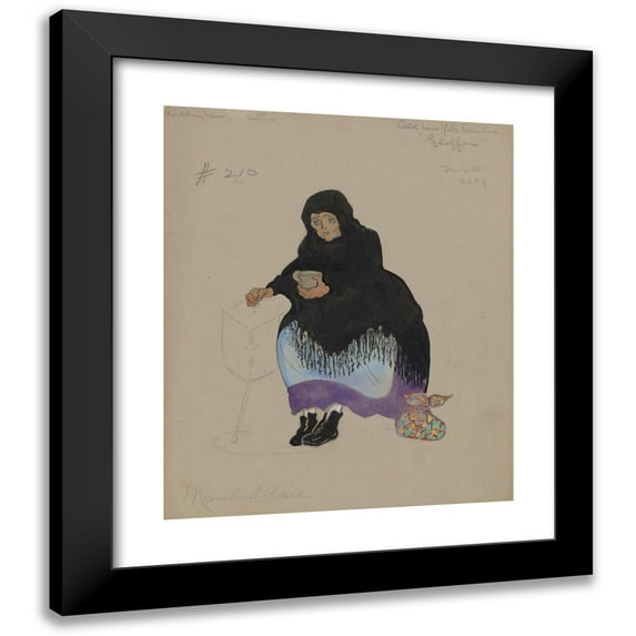 Helen Marguerite O'Kane 15x17 Black Modern Framed Museum Art Print Titled - Old New York Number-Flappers (1920 - 1921)