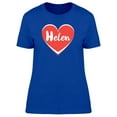 thumbnail image 1 of Helen On Red Heart T-Shirt Women -Image by Shutterstock, Female XX-Large, 1 of 2
