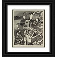 thumbnail image 1 of Helen West Heller 20x22 Black Ornate Framed Double Matted Museum Art Print Titled: Physics-Biology (1925 - 1955), 1 of 5