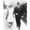 thumbnail image 1 of Helen Wills Moody Arrives At Wimbledon Courts With Her Husband History (24 x 36), 1 of 1