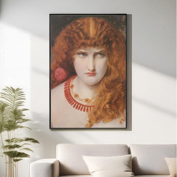 Helen of Troy Print Femme Fatale Poster Art, Unframed Canvas 16x20in