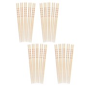 Helens Asian Kitchen Bamboo Chopsticks, 10.5-Inches, 10-Pair, Set of 4, One Size, Brown
