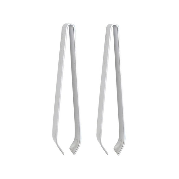 Helens Asian Kitchen Universal Kitchen Tweezers, Stainless Steel, 4.75-Inches x .75-Inches x .5-Inches, Set of 2