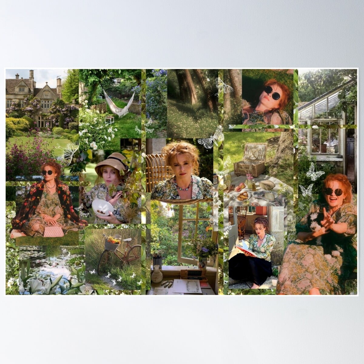 Helena Bonham Carter // Cottagecore Poster Wall Art, Modern Wall Decor ...