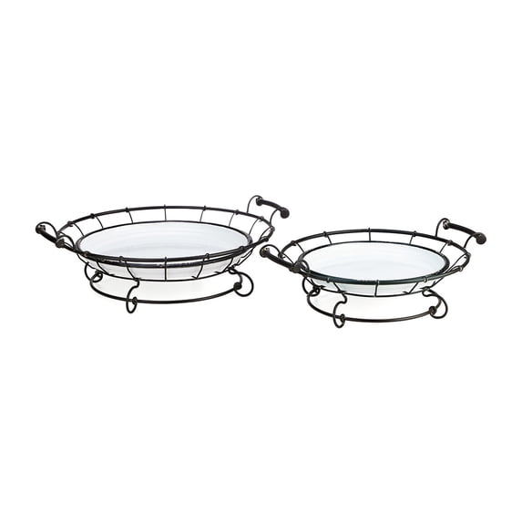 Helena Enamel Trays - Set of 2