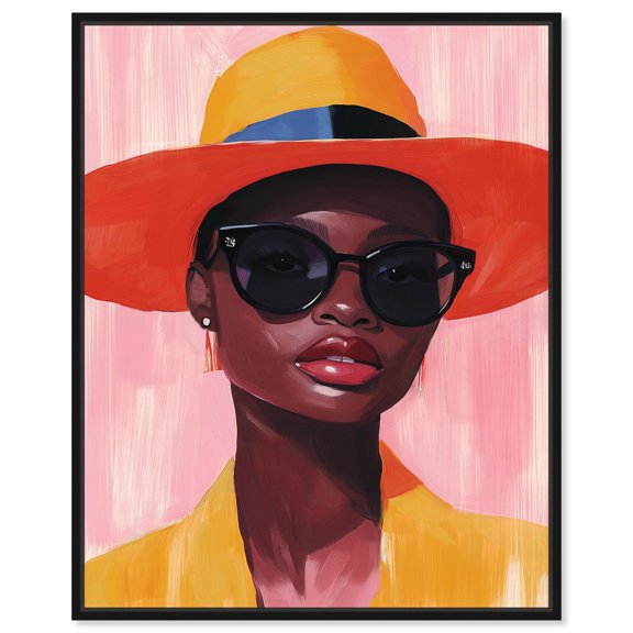 Helene Canvas Glam Art by Art Remedy, Black Frame, 16" x 20"