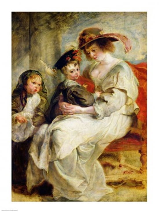 Helene Fourment Canvas Art - Peter Paul Rubens (18 x 24)