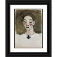 thumbnail image 1 of Helene Schjerfbeck 18x24 Black Ornate Framed Double Matted Museum Art Print Titled: Nurse I (Kaija Lahtinen) (1943), 1 of 5