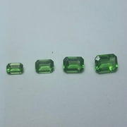 Helenite Emerald Cut Loose Gemstones Assorted Sizes and Pieces