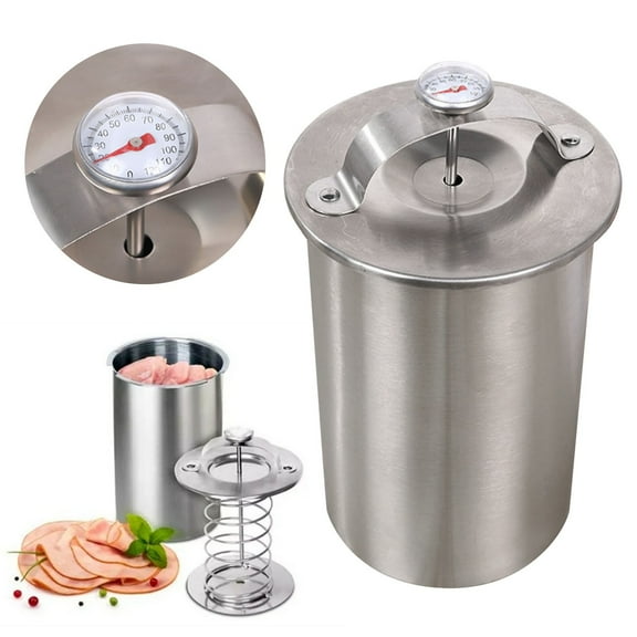 Helenmas Stainless Ham Maker Meat Cooker for Making Homemade Meat with Kitchen Meat Pressure Cookers Boiler Pot Pan Stove Cooking Utensils on Clearance