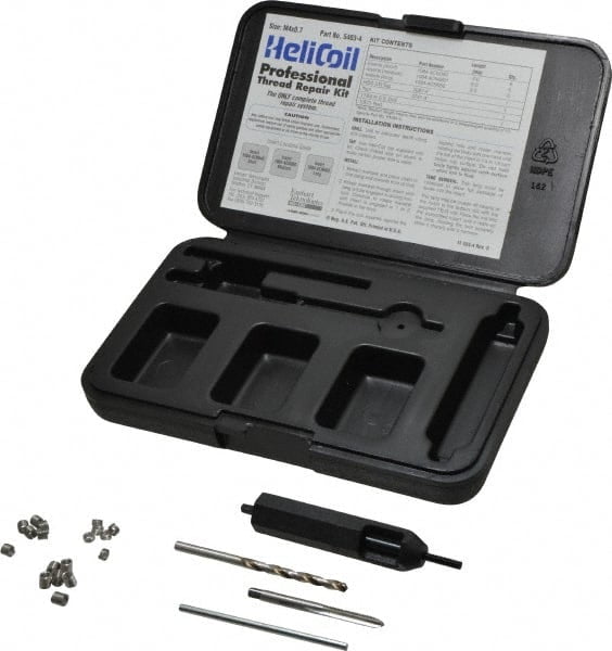 Heli-Coil 5403-4 Metric Threaded Insert Thread Repair Kit, 18 Inserts, M4x0.70