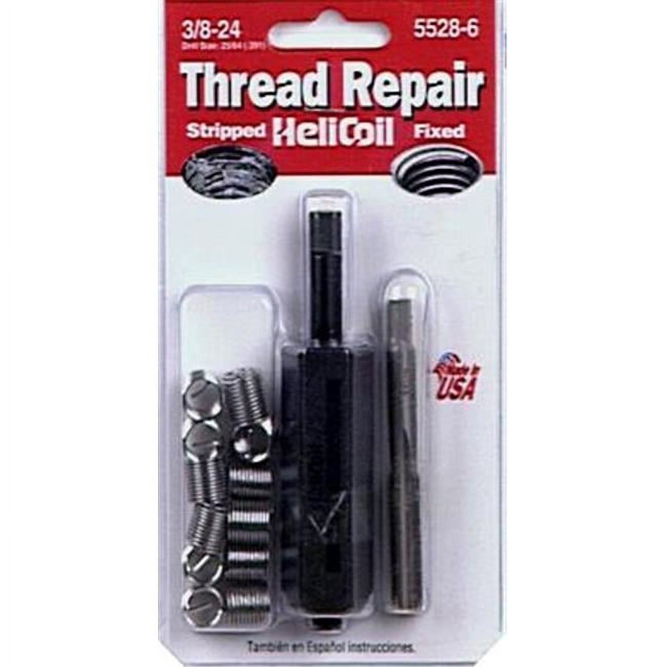 Heli Coil Division Thread Repair Kit 0.38-24 Unf - Walmart.com
