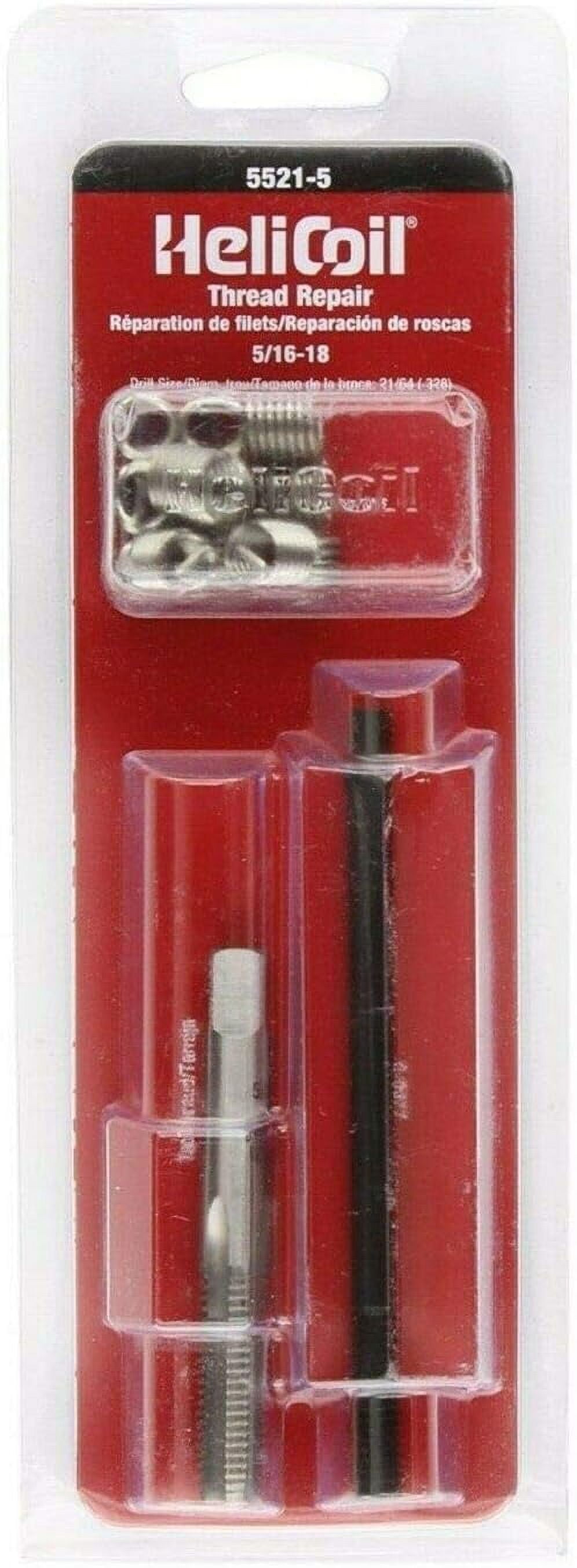 HeliCoil Thread Repair Kit 12 Inserts 3/8"16