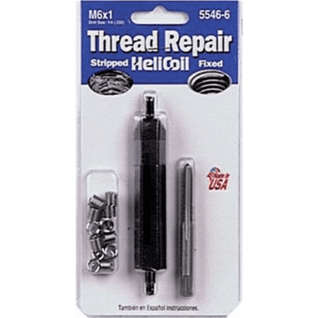 Heli-Coil Thread Repair Kit 12 Inserts Metric M 6mm X 1mm X 9.0mm