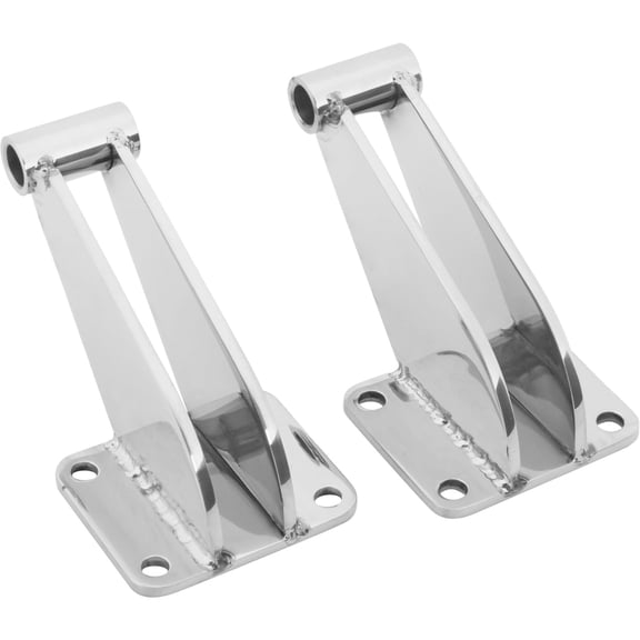 Heliarc Weld Bolt-On Front Shock Mounts, Zinc 1/2 ID Pair