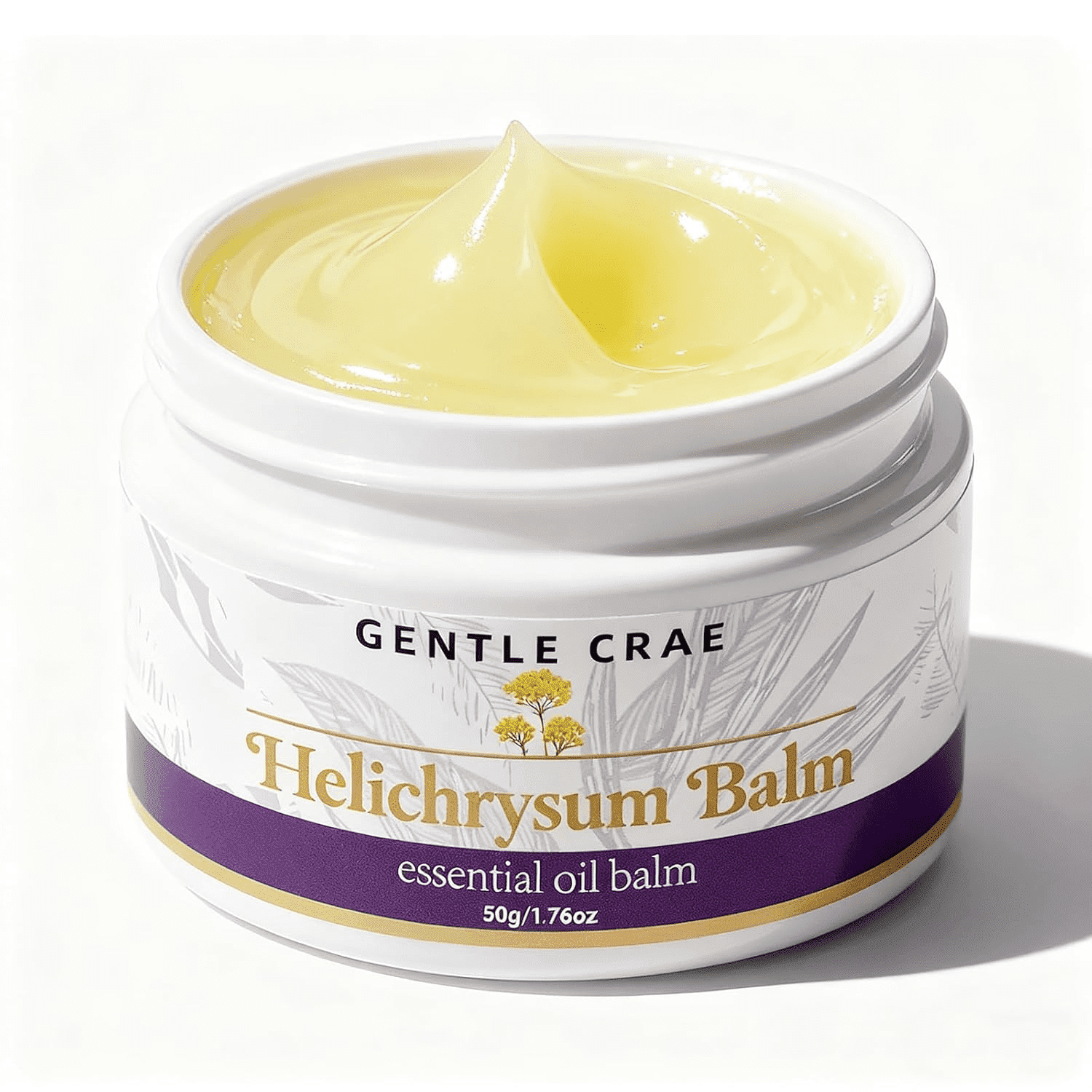 Helichrysum Balm,Moisturizing Helichrysum Essential Oil Balm, Beeswax & Almond Oil, Multipurpose Salve for All Skin Types Makeup Organizers, Household Daily Necessities 1.76oz