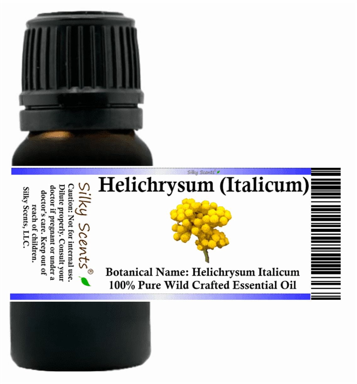 Helichrysum Italicum Wild Crafted Essential Oil 10 ml (1/3 fl oz) - 100% Pure and Natural by Silky Scents