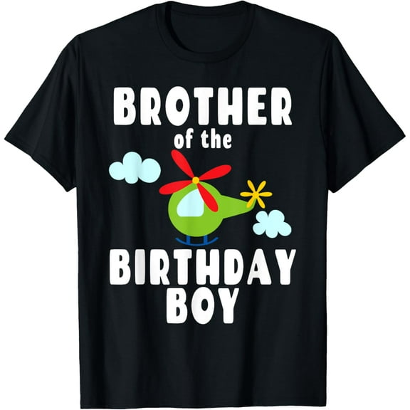 Helicopter Birthday Party - Brother of the Birthday Boy T-Shirt