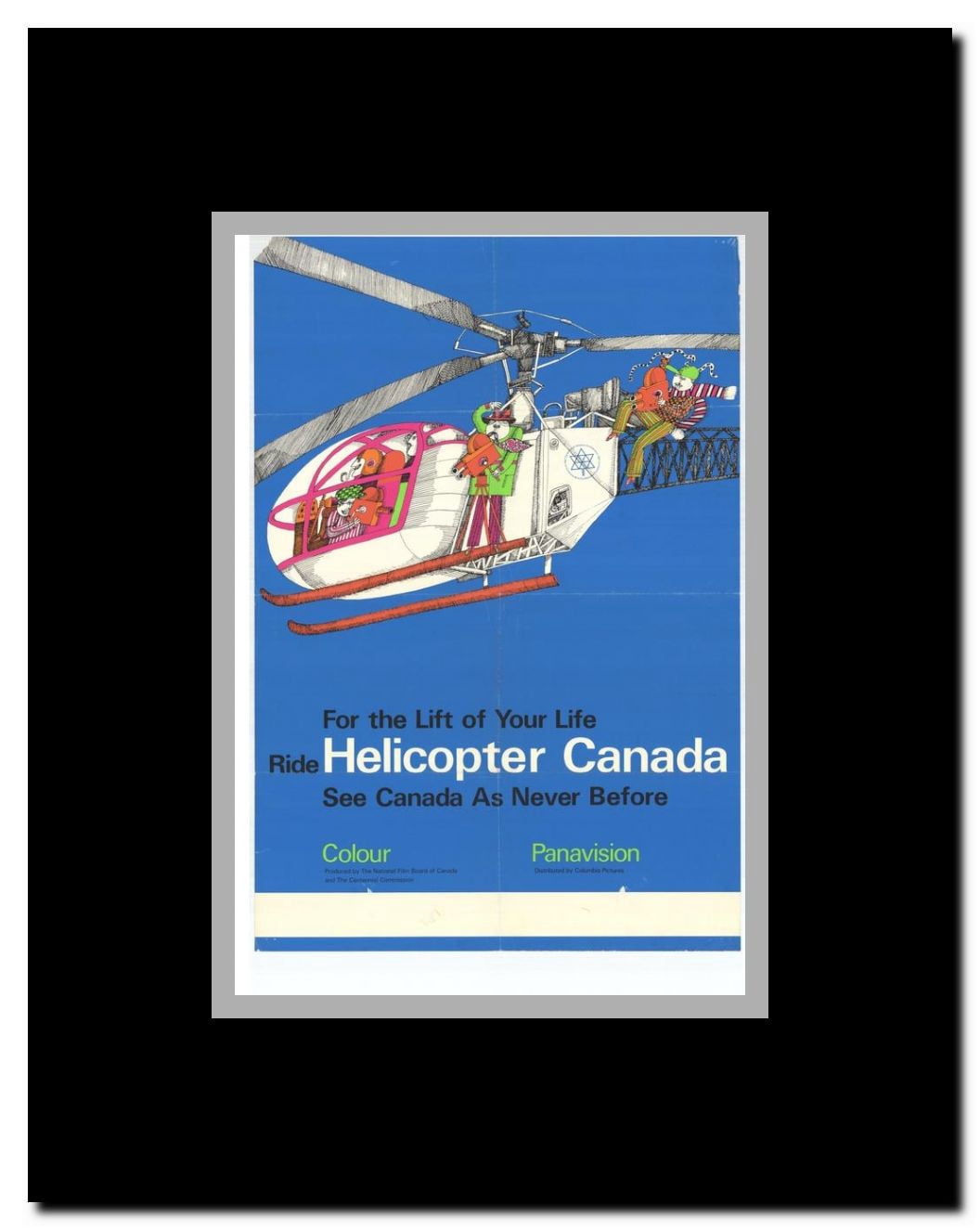 Helicopter Canada Framed Movie Poster