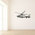 thumbnail image 1 of Helicopter Chopper Silhouette Helicopters Tail Rotors Helicopter Types Vinyl Wall Art Wall Sticker Wall Decal Home Kids Room Study Room Boys Girls Room Wall Décoration Design Décor Size (6x10 inch), 1 of 3