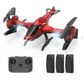 thumbnail image 1 of Helicopter Drone for Kids Adults, WeFone Toys with 3D Stunt Flips, Headless Mode, 3 Batteries, Red, 1 of 11